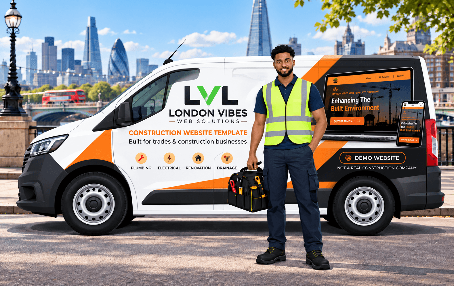 London Vibes construction website template